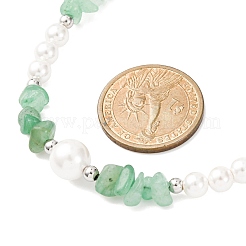 Natural Green Aventurine Chip Beads Bracelets & Necklaces Sets&nbsp;SJEW-JS01357-04
