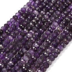 Natural Amethyst Beads Strands&nbsp;G-G278-A01-4x6mm