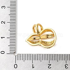 Brass Micro Pave Cubic Pendants&nbsp;KK-M099-05G