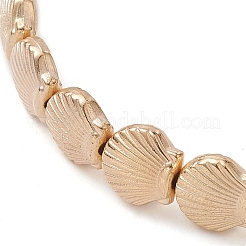 ABS Plastic Shell Shape Beaded Stretch Bracelets for Women&nbsp;BJEW-JB10148