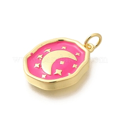 Rack Plating Brass Enamel Pendants&nbsp;KK-L225-029G-02
