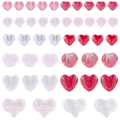 100Pcs 5 Styles Transparent Glass Beads&nbsp;GLAA-SC0003-14