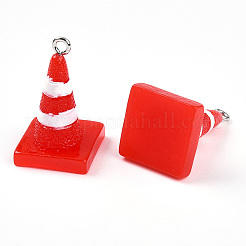 Resin Iron Pendants&nbsp;RESI-T057-22