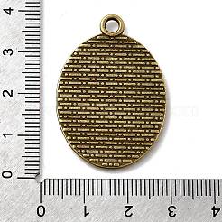Vintage Tibetan Style Alloy Pendant Cabochon Bezel Settings&nbsp;TIBEP-M018-105AB-NF