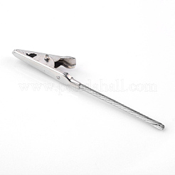 Iron Alligator Clips&nbsp;X-AJEW-R060-03P