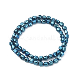 Electroplated Synthetic Non-magnetic Hematite Beads Strands&nbsp;G-C024-01D