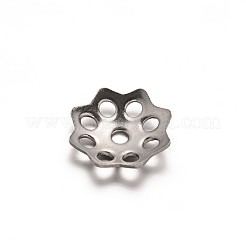 Tarnish Resistant Multi-Petal Flower 304 Stainless Steel Bead Caps&nbsp;STAS-E103-12B