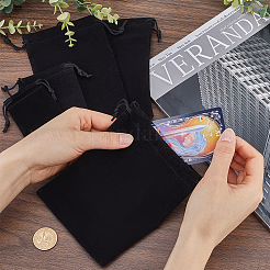 40Pcs 4 Style Rectangle Velvet Pouches&nbsp;TP-CN0001-02