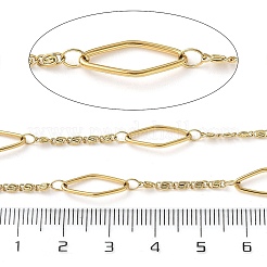 304 Stainless Steel Rhombus with Lumachina Chains&nbsp;CHS-C015-02D-G
