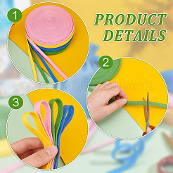 80 Yards 4 Colors Polyester Hollow Ribbon&nbsp;OCOR-GA0001-75B