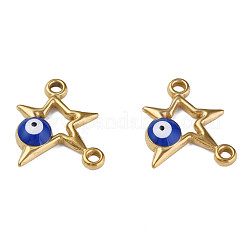 304 Stainless Steel Enamel Connector Charms&nbsp;STAS-N087-62-03G