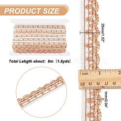 8M Polyester Curtain Lace Trimmer Ribbon&nbsp;DIY-NB0008-30D