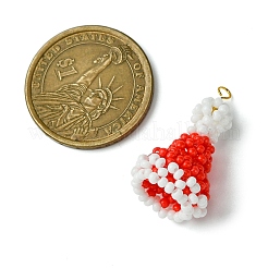 Seed Beads Beaded Charms&nbsp;PALLOY-MZ00296