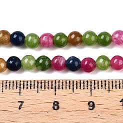 Dyed Natural White Jade Beads Strands&nbsp;G-T140-4mm-A15