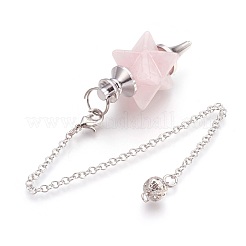 Natural Rose Quartz Dowsing Pendulums&nbsp;X-KK-F756-08D