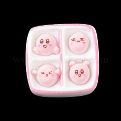 Oapque Resin Cute Face Decoden Cabochons&nbsp;RESI-R436-06D