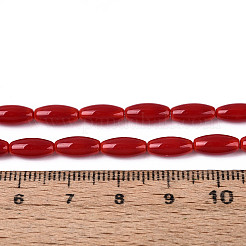 Opaque Glass Beads Strands&nbsp;X-GLAA-T028-15P-02