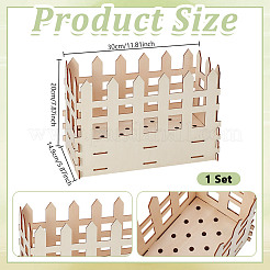 Wood Building Vase Kits for Flower Bouquet&nbsp;DIY-WH0010-90