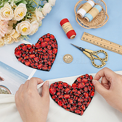 2Pcs Acrylic Rhinestone with Alloy with Felt for DIY Accessories&nbsp;DIY-FG0005-88