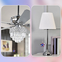 Star Glass Charms Ceiling Fan Pull Chain Extenders&nbsp;HJEW-TADJ0003