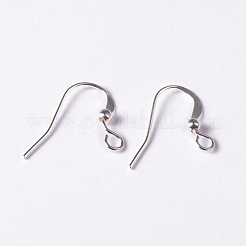 Silver Color Plated Brass Earring Hooks&nbsp;X-KK-Q369-S