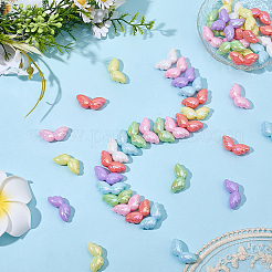 50Pcs UV Plating Opaque Acrylic Beads&nbsp;OACR-PA0001-88
