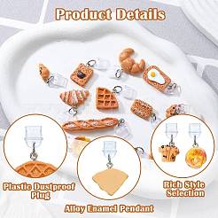 16Pcs Plastic Mobile Dustproof Plugs and Mobile Straps&nbsp;HJEW-SW00298