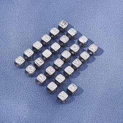 26Pcs 26 Styles 316 Surgical Stainless Steel European Beads&nbsp;STAS-UN0020-78P