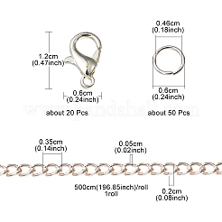 DIY Chain Bracelet Necklace Making Kit&nbsp;DIY-YW0006-43