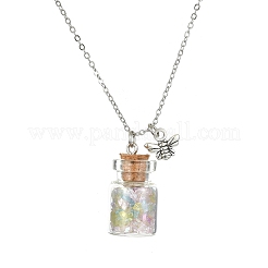 Bee Alloy Pendant Necklace&nbsp;NJEW-FZ00023