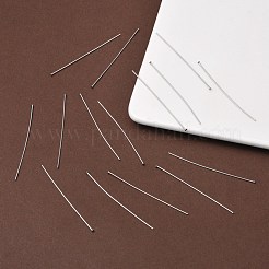 Tarnish Resistant Jewelry Tools and Equipment Decorative Stainless Steel Flat Head Pins&nbsp;X-STAS-E023-0.6x50mm