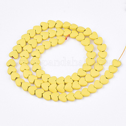 Spray Painted Non-magnetic Synthetic Hematite Beads Strands&nbsp;G-T116-05-24