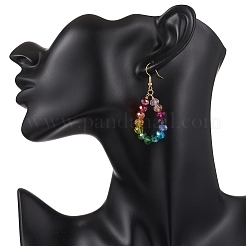 Teardrop Glass Dangle Earrings&nbsp;EJEW-JE06777