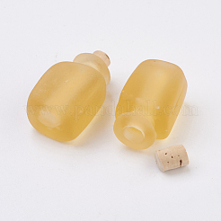 Handmade Lampwork Perfume Bottle Pendants&nbsp;LAMP-P044-O