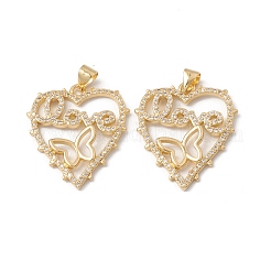 Rack Plating Brass Pendants&nbsp;KK-D087-32G