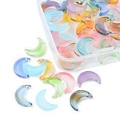 50Pcs Gradient Color Glass Pendants&nbsp;GLAA-FS0001-48