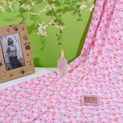 Flower Pattern Cotton Fabric&nbsp;DIY-WH0591-275D