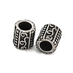 Column 304 Stainless Steel European Beads&nbsp;STAS-E214-10AS-05