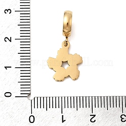 304 Stainless Steel Colorful Enamel European Dangle Charms&nbsp;STAS-D153-01B-G