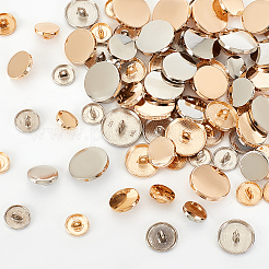 100Pcs 10 Styles Alloy Shank Buttons&nbsp;BUTT-OC0001-45