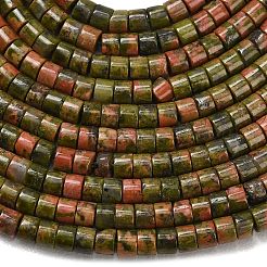 Natural Unakite Beads Strands&nbsp;G-P608-A10-01