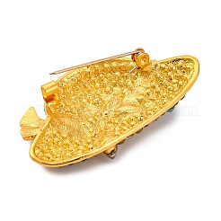 Hat Alloy Colorful Rhinestone Brooch&nbsp;JEWB-Q045-04G-02