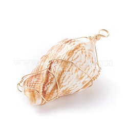 Natural Conch Shell Big Pendants&nbsp;PALLOY-JF01204