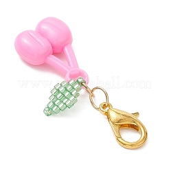 Fruits Acrylic & Glass Seed Pendant Decorations&nbsp;HJEW-MZ00346