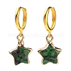 Brass Huggie Hoop Earrings&nbsp;EJEW-JE04323