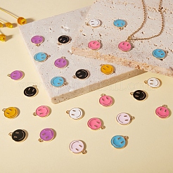 70Pcs 7 Colors Alloy Enamel Charms&nbsp;ENAM-SZ0002-22