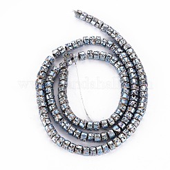 Electroplated Natural Lava Rock Beads Strands&nbsp;G-T114-68