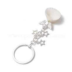 3Pcs 3 Styles Natural Shell Keychains&nbsp;KEYC-JKC00973
