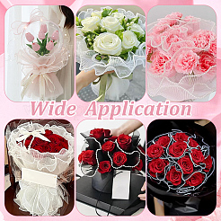 4 Bags 4 Styles Polyester Flower Bouquet Wrapping Mesh Paper&nbsp;ORIB-GA0001-02