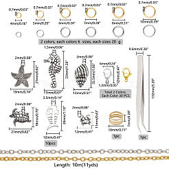 DIY Ocean Theme Jewelry Findings Kits&nbsp;DIY-PH0004-69